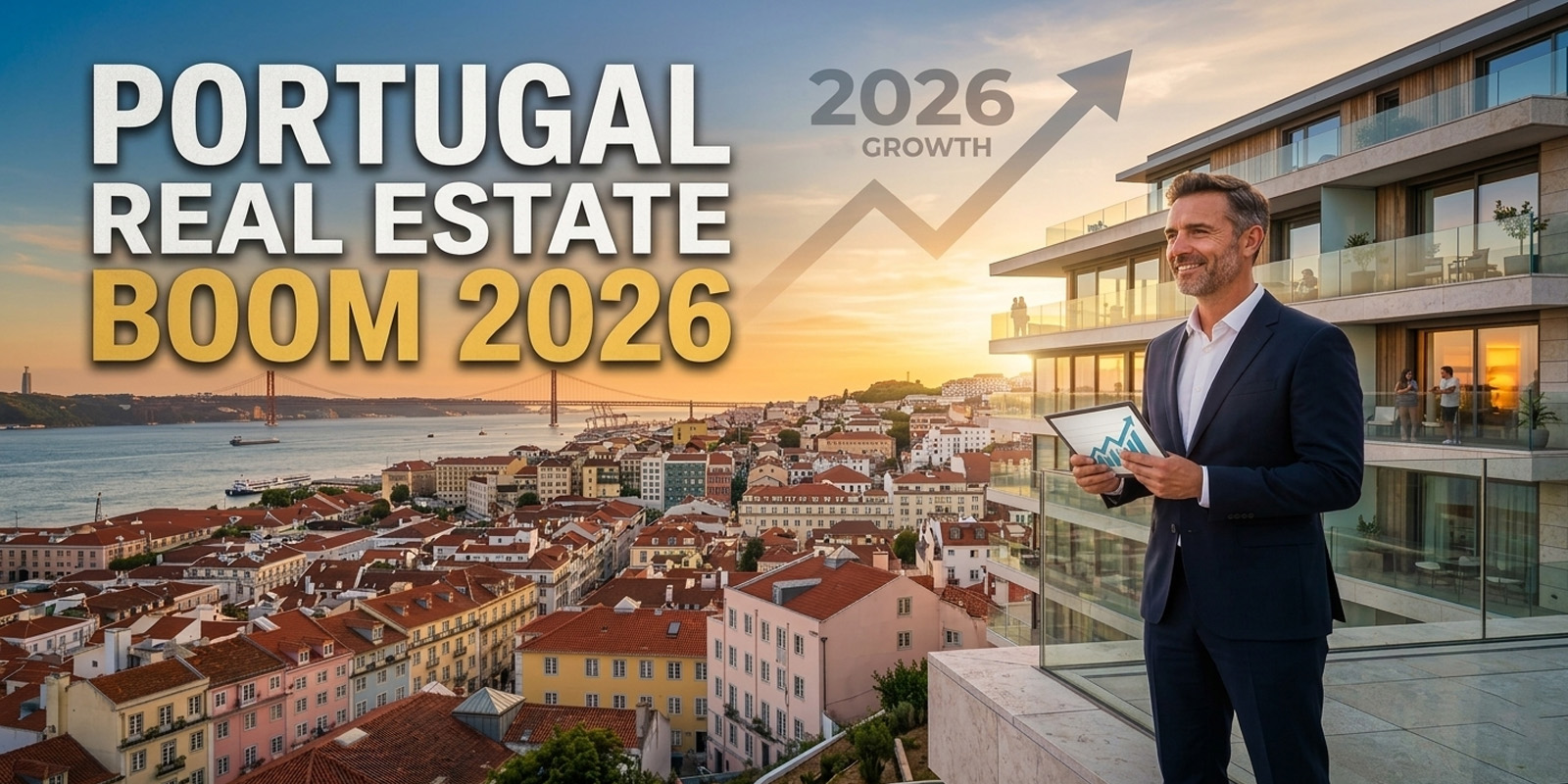 Portugal real estate market growth 2026 with Lisbon and regional investment trends