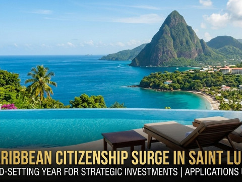 Caribbean Citizenship Demand 2026: Saint Lucia Applications Jump 424% in Record Year