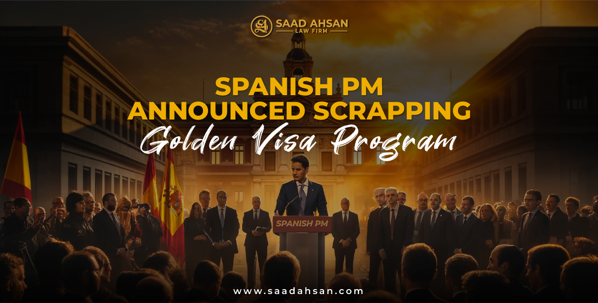 Read more about the article Breaking News – Spain Golden Visa Program Ending in 2024